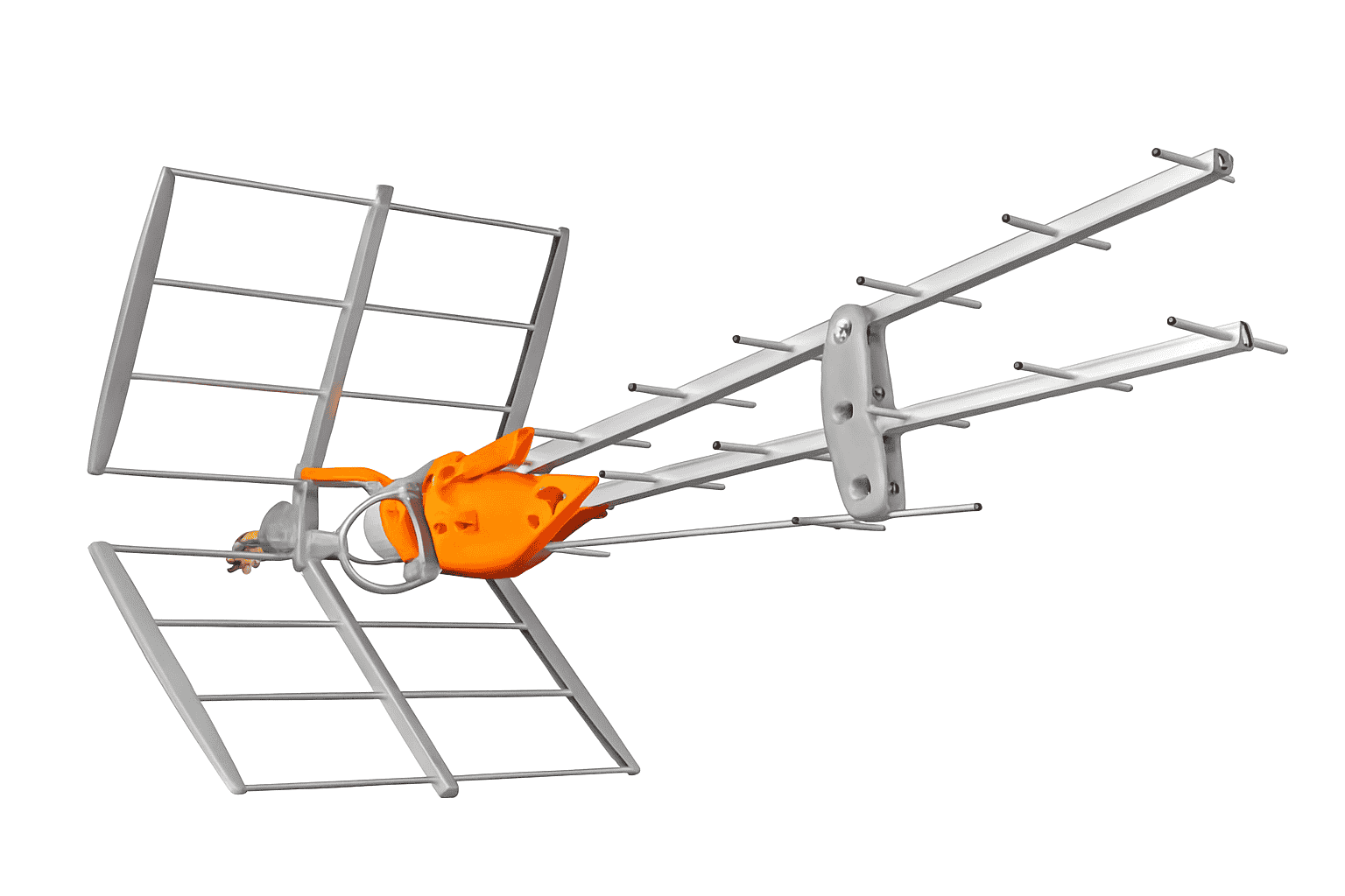 Técnicos antenistas de Solintex trabajando en instalación urgente 24 horas